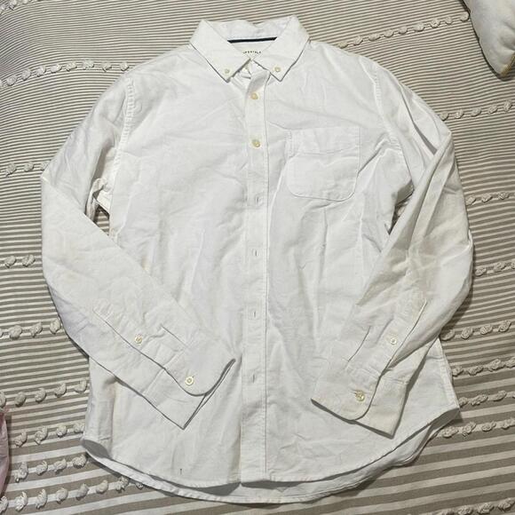 Aeropostale Other - Men's White Long Sleeve Button-Up Shirt, Size M
